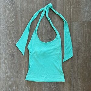 Michael Stars Women’s Aqua Halter Tank Top